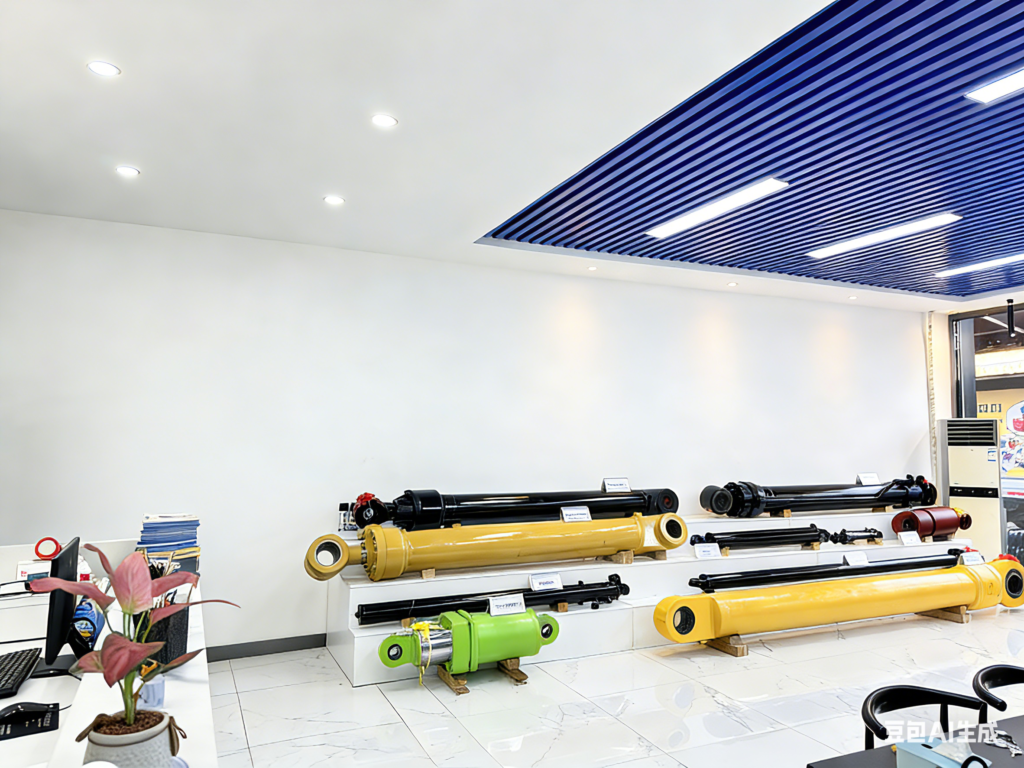 Construction machinery and Mining machinery hydraulic cylinders showroom